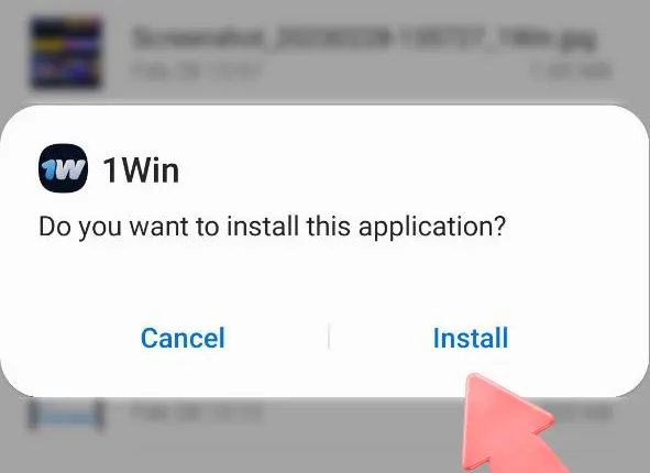 Endirilmiş APK faylına klikləyin.